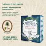 Jabón Vegetal de Aceite de Coco de Mbocayá 60 g - Imagen 2