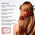 Shampoo Sólido de Rosas y Rosa Mosqueta 100 g - Imagen 4