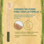Cepillo de dientes de Bambú natural Verde - Imagen 4