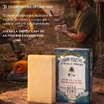 Jabón Vegetal de Aceite de Coco de Mbocayá 120 g - Imagen 4