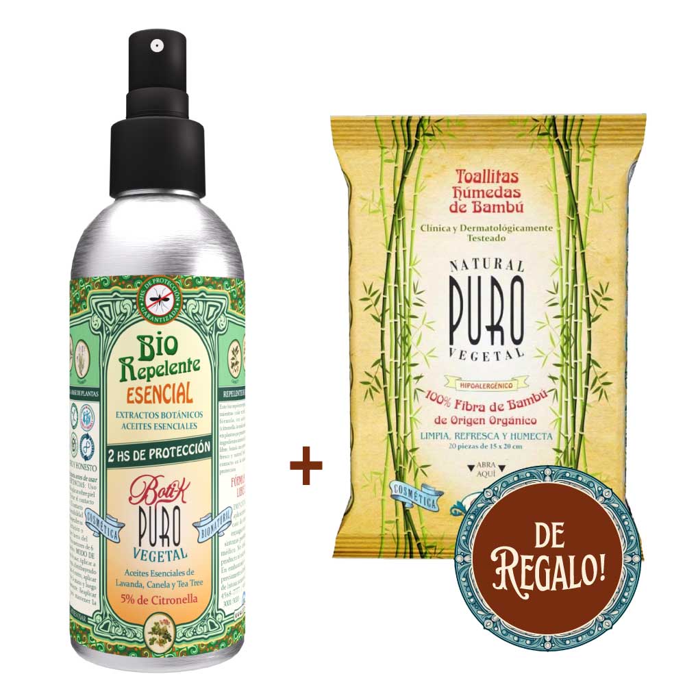Repelente para Mosquitos Bio 150 ml + Toallita pocket