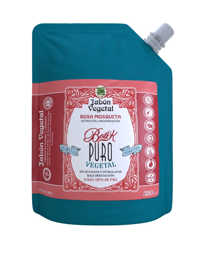 474_Sachet JabónVegetalRosaMosqueta_380ml_frente
