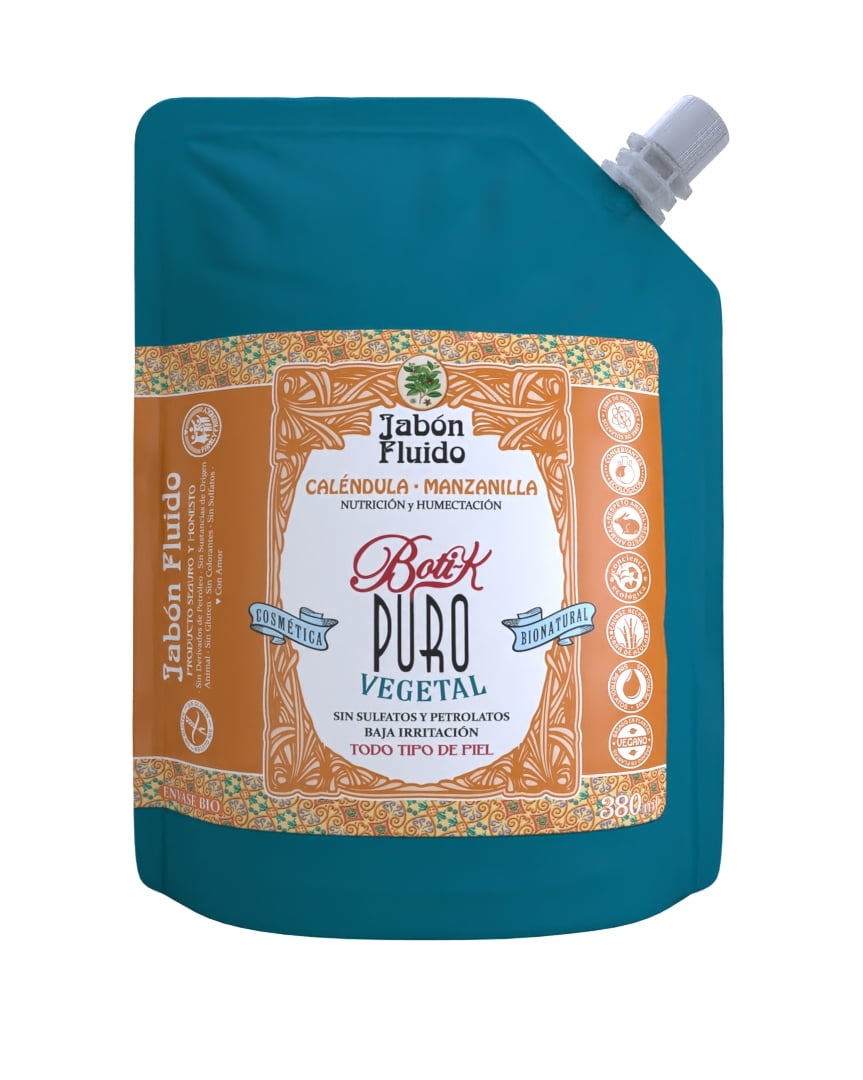 Sachet Jabón Vegetal Caléndula y Manzanilla 380 ml