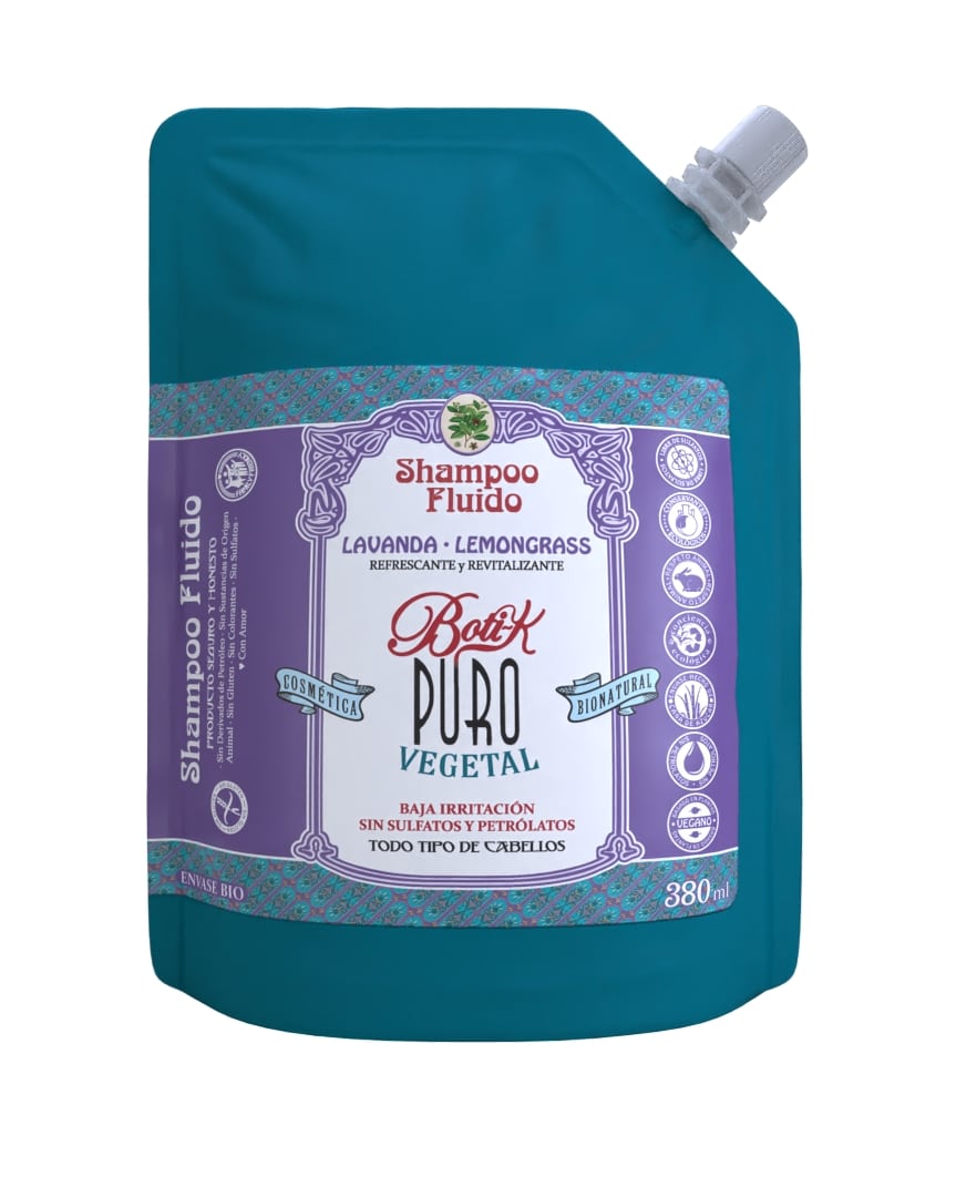 Sachet Shampoo Vegetal Lavanda y Lemongrass 380ml